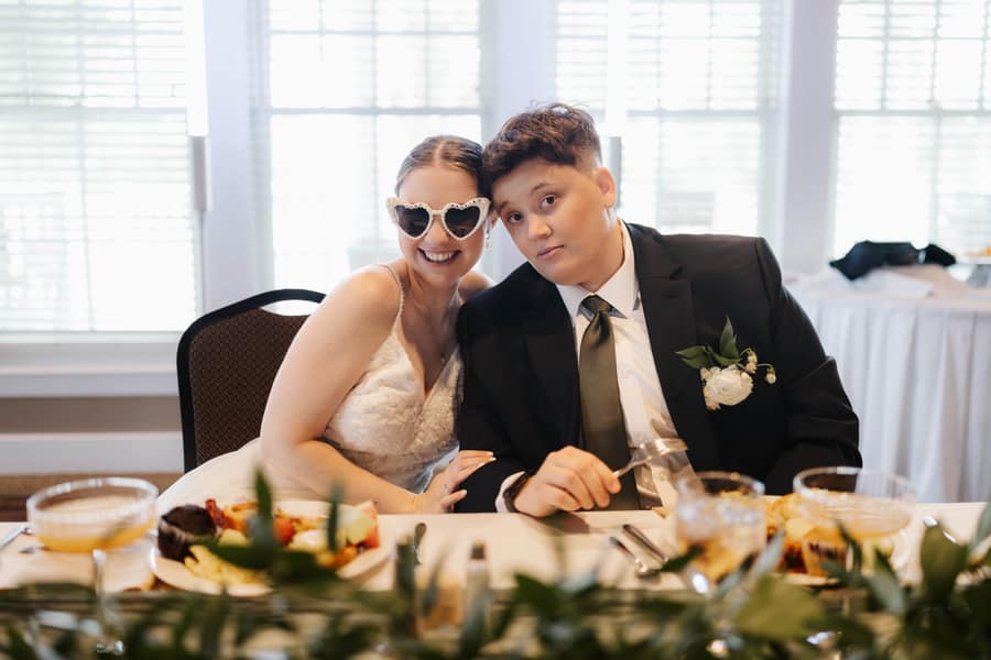 Ruth and Emily wedding photograph 93
